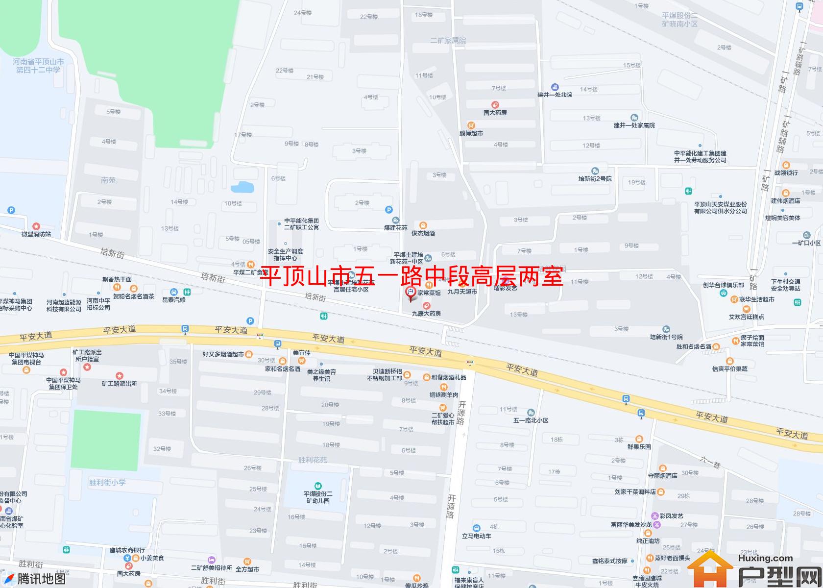 五一路中段高层两室小区 - 户型网