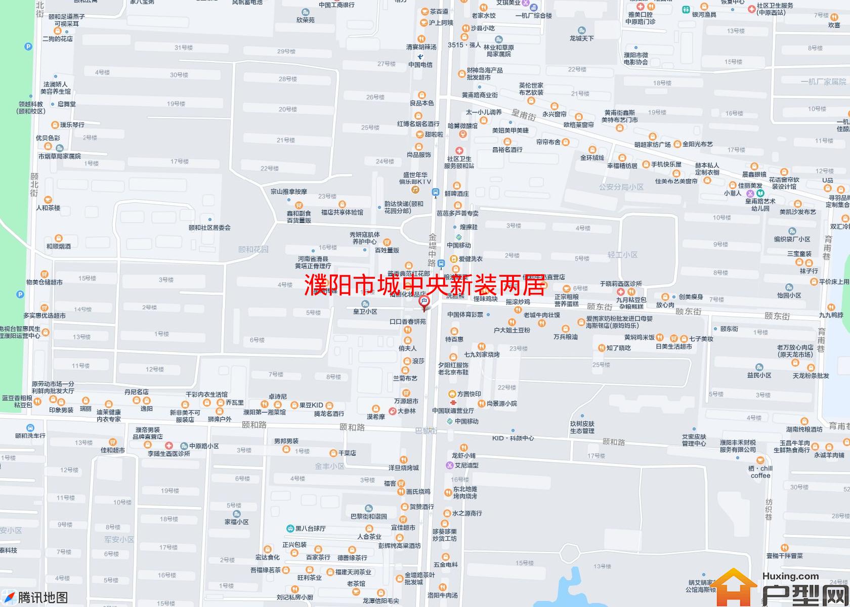 城中央新装两居小区 - 户型网