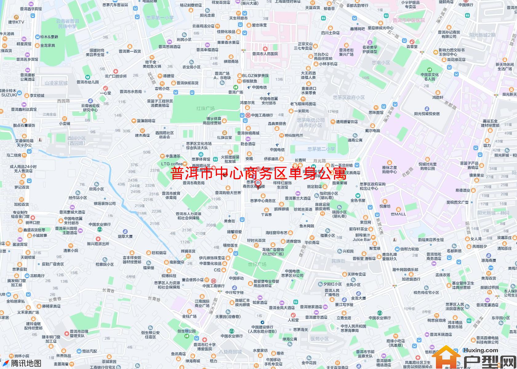 中心商务区单身公寓小区 - 户型网