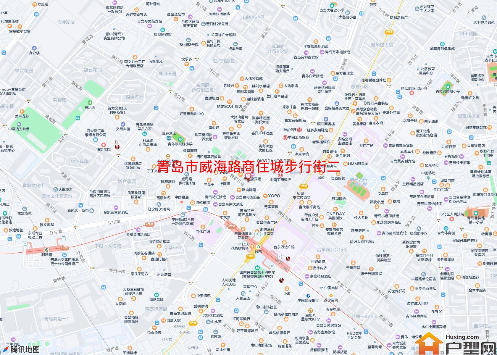 威海路商住城步行街二期小区 - 户型网