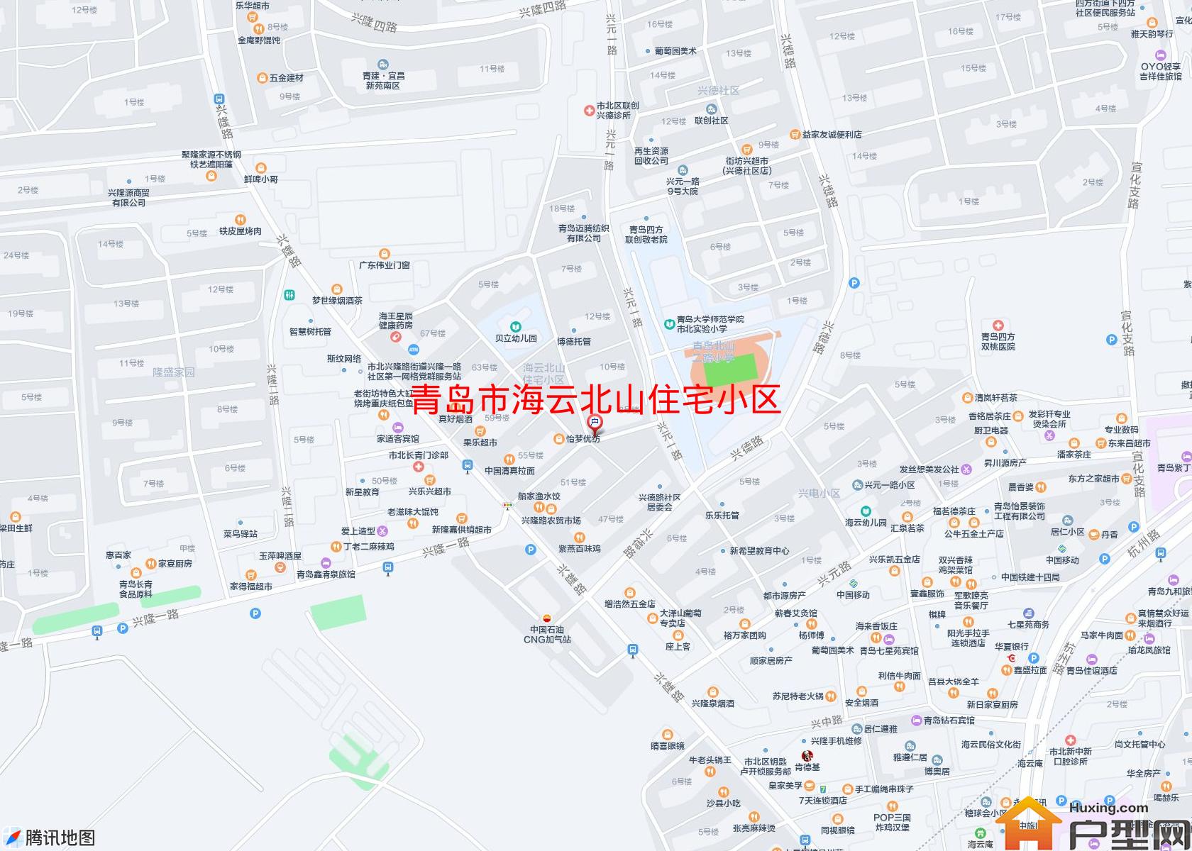 海云北山住宅小区小区 - 户型网