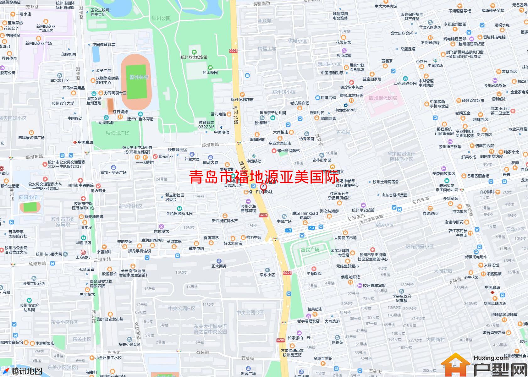 福地源亚美国际小区 - 户型网