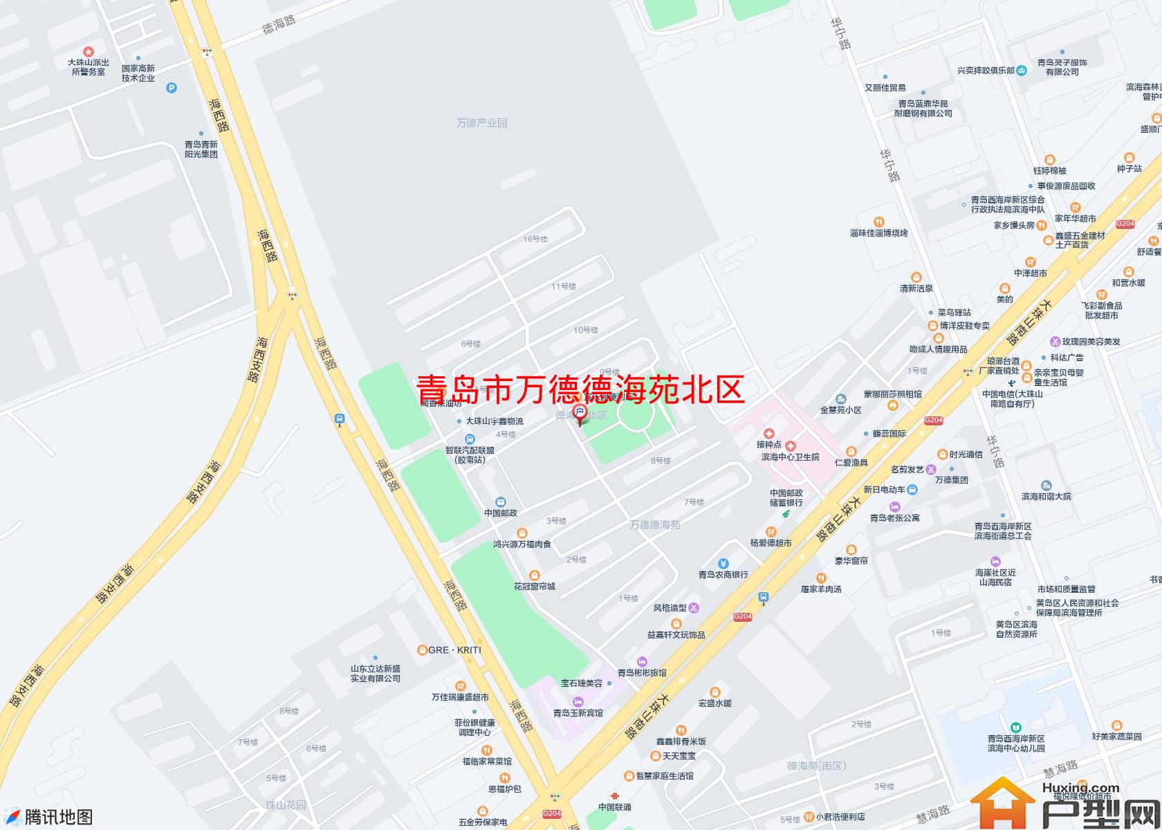 万德德海苑北区小区 - 户型网