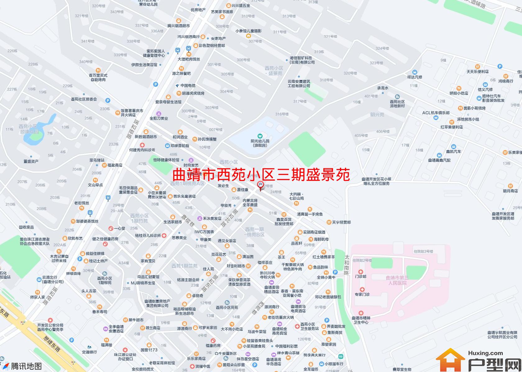 西苑小区三期盛景苑小区 - 户型网