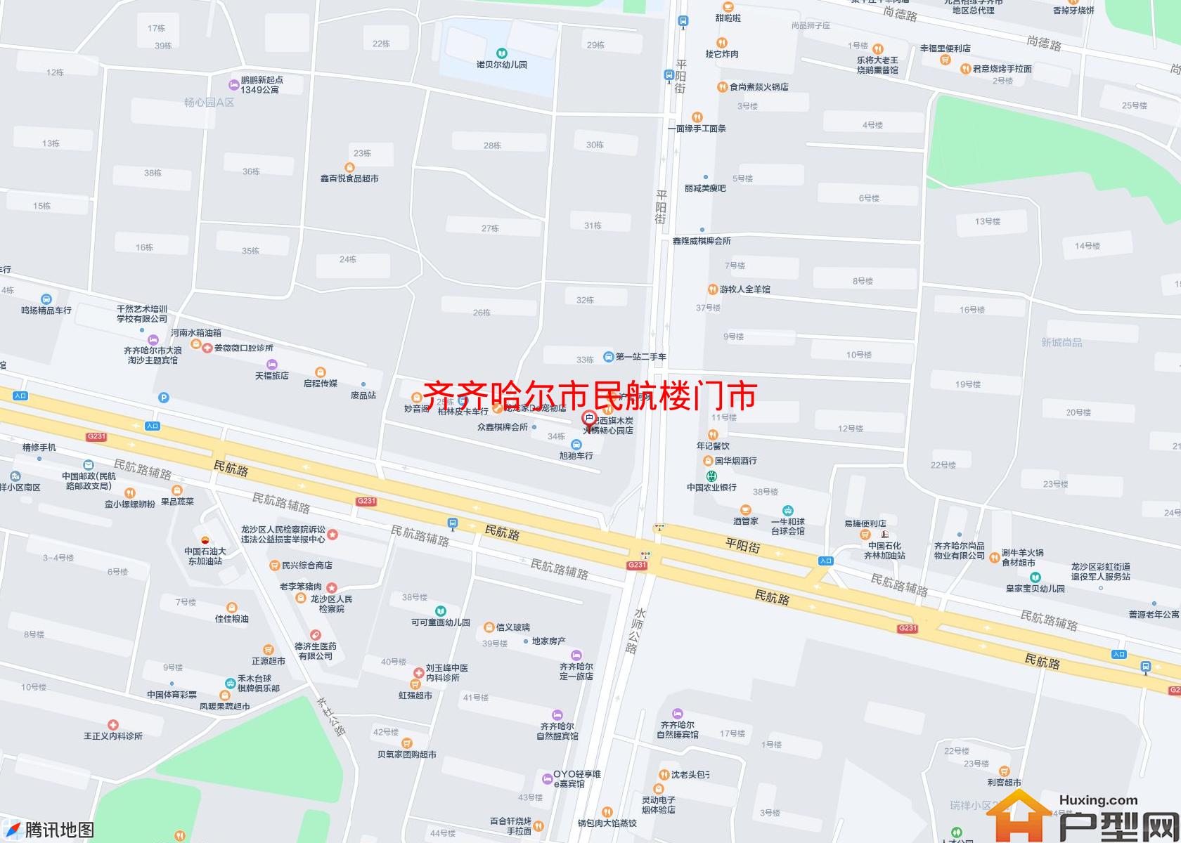 民航楼门市小区 - 户型网