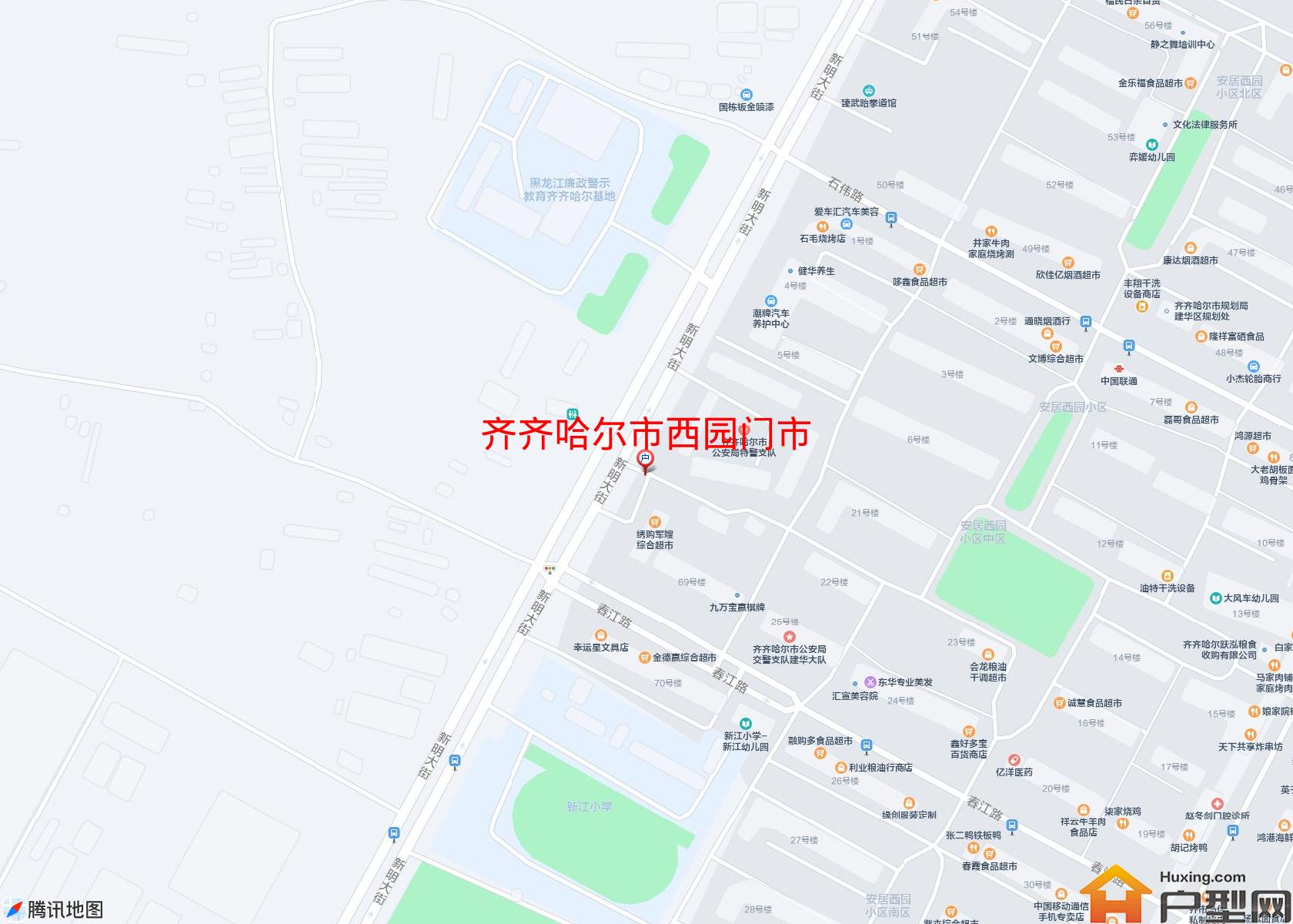 西园门市小区 - 户型网
