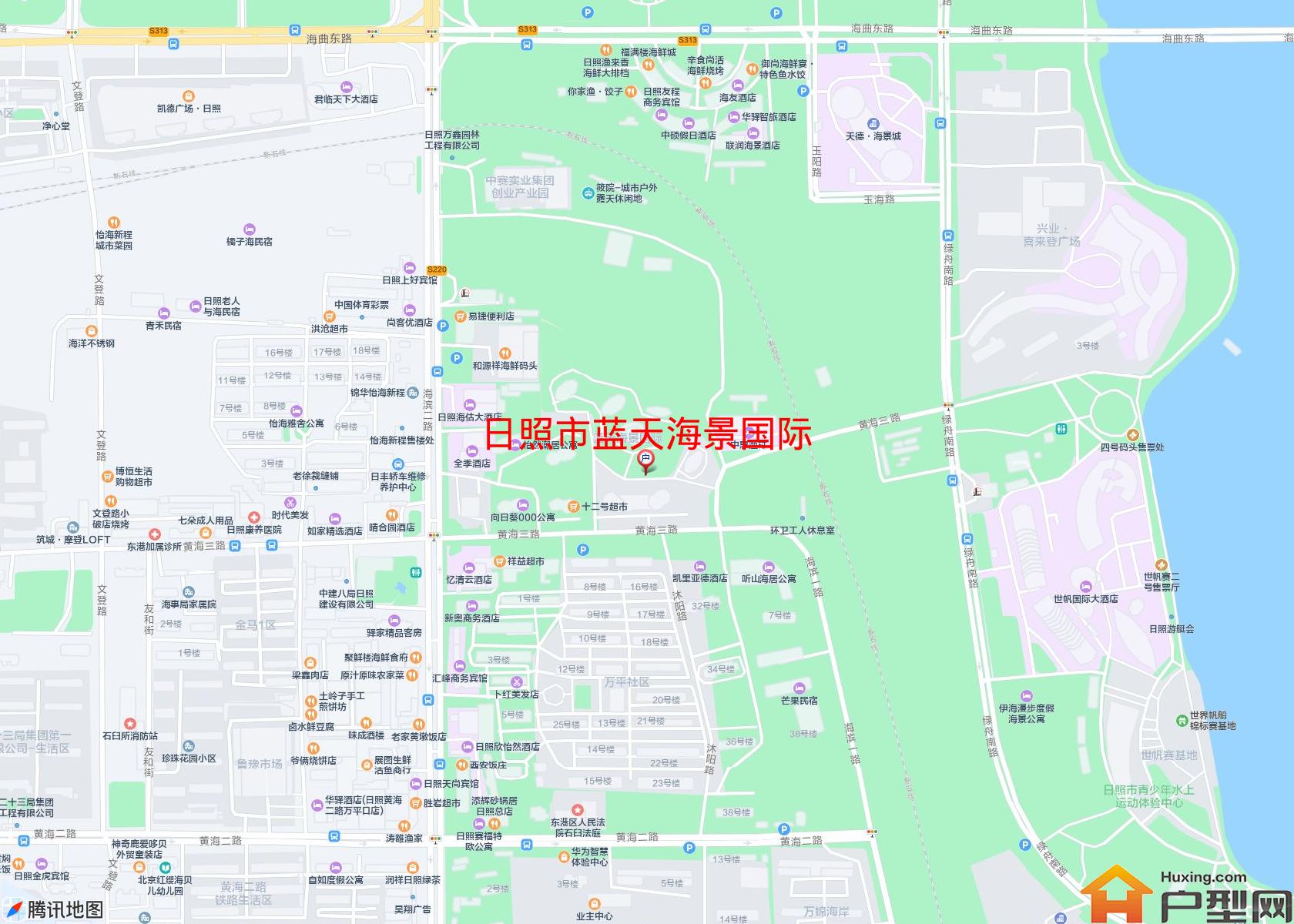 蓝天海景国际小区 - 户型网