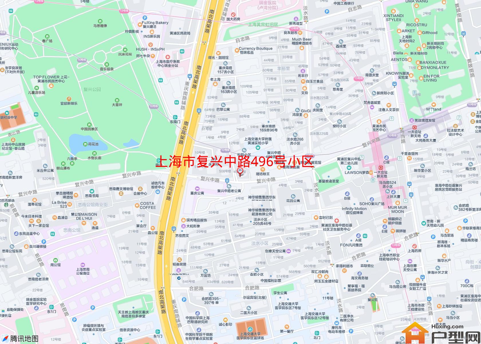 复兴中路496号小区小区 - 户型网