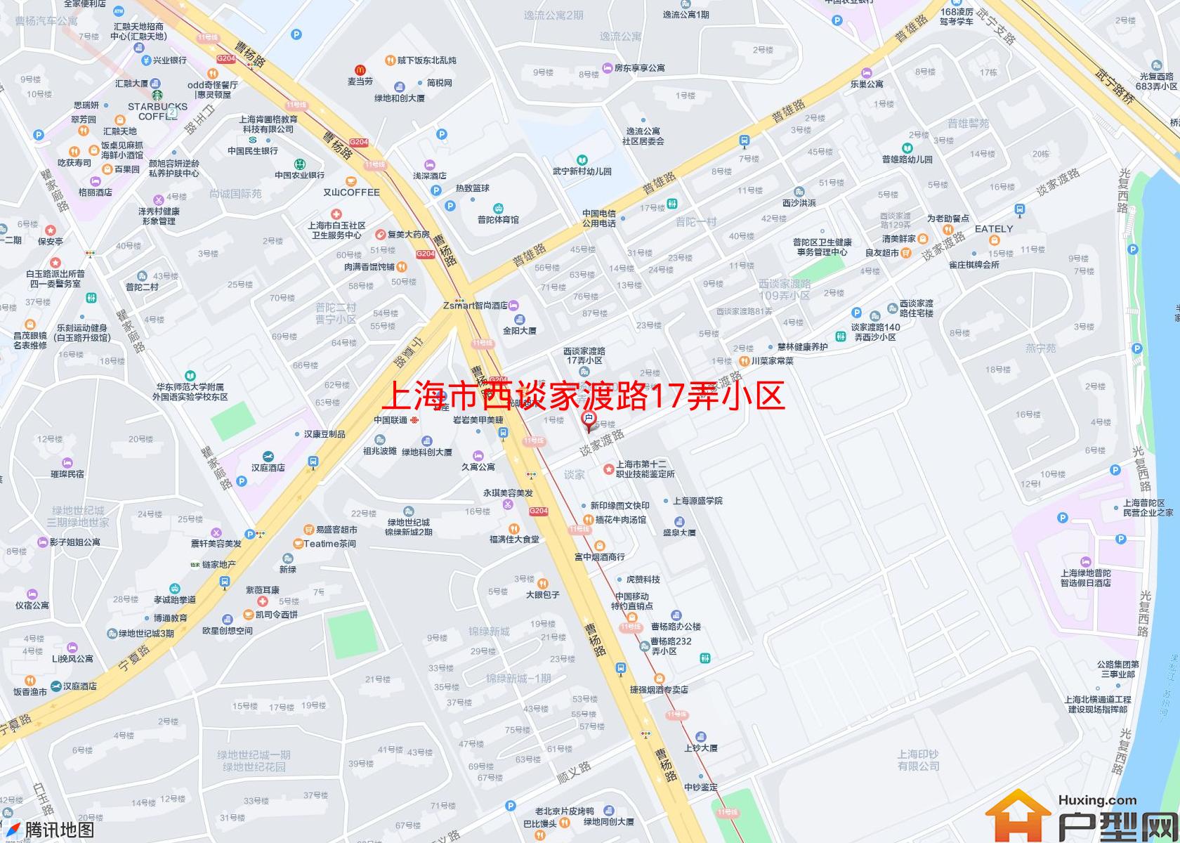 西谈家渡路17弄小区小区 - 户型网