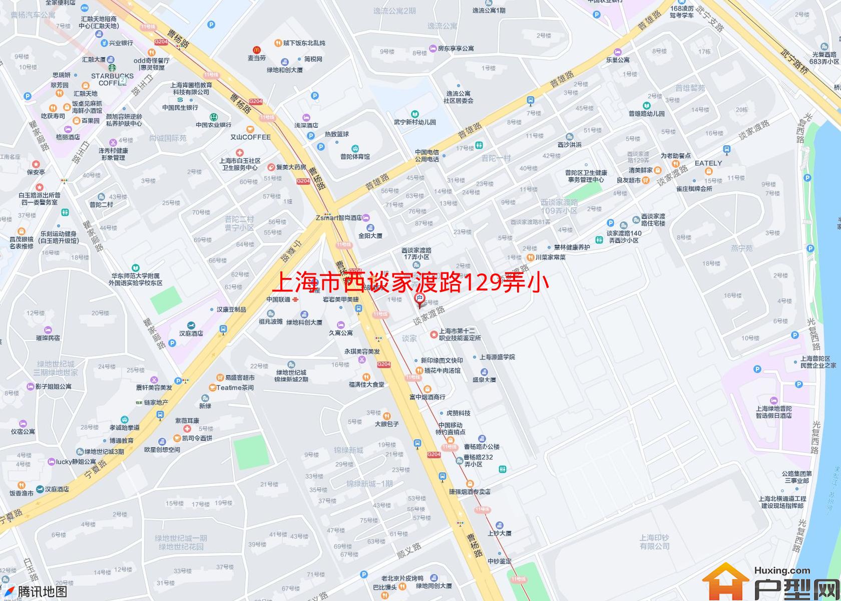 西谈家渡路129弄小区小区 - 户型网