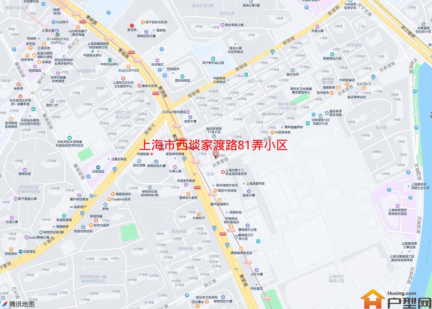 西谈家渡路81弄小区小区 - 户型网