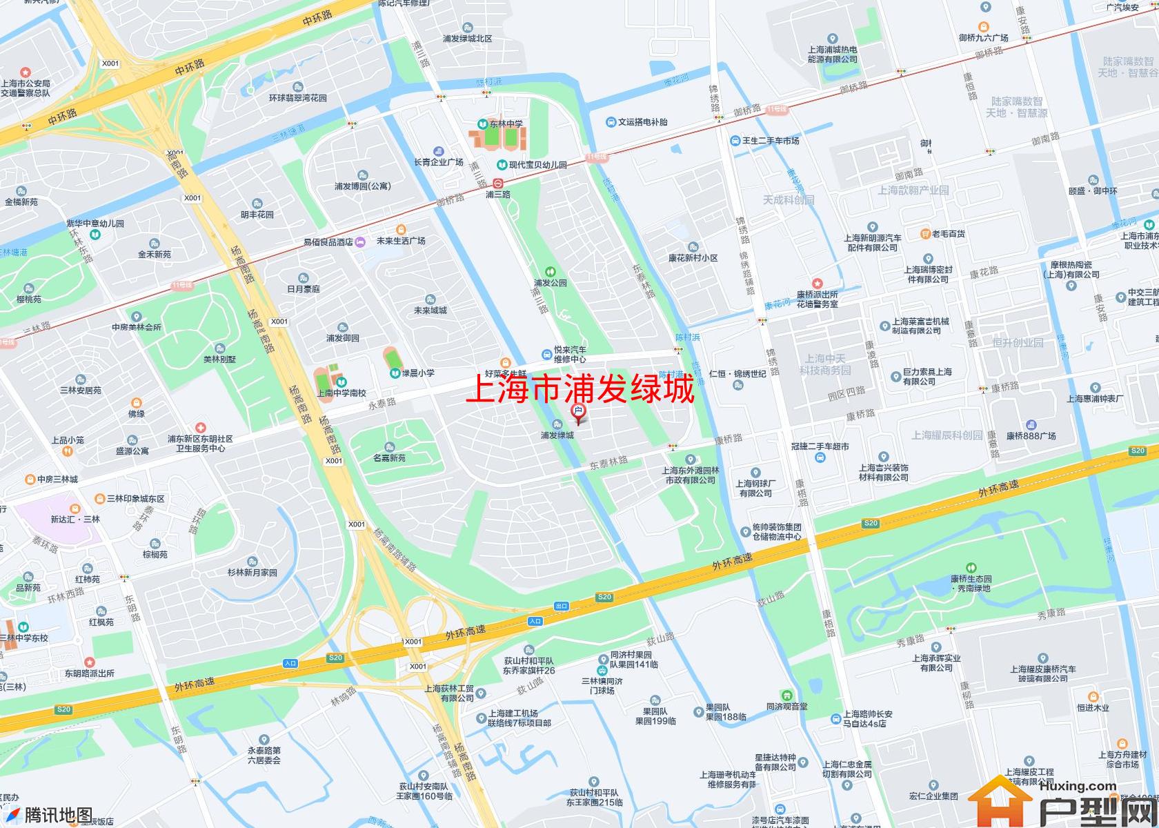 浦发绿城小区 - 户型网