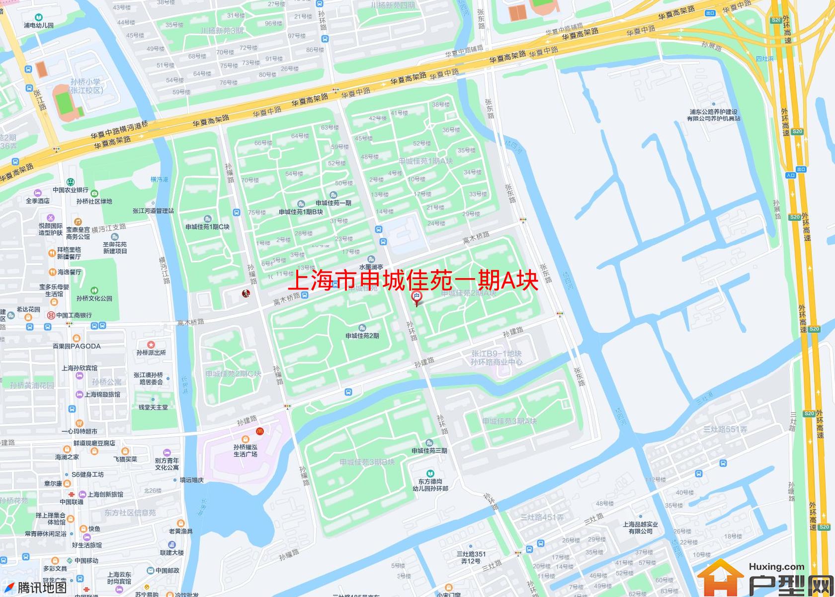 申城佳苑一期A块小区 - 户型网