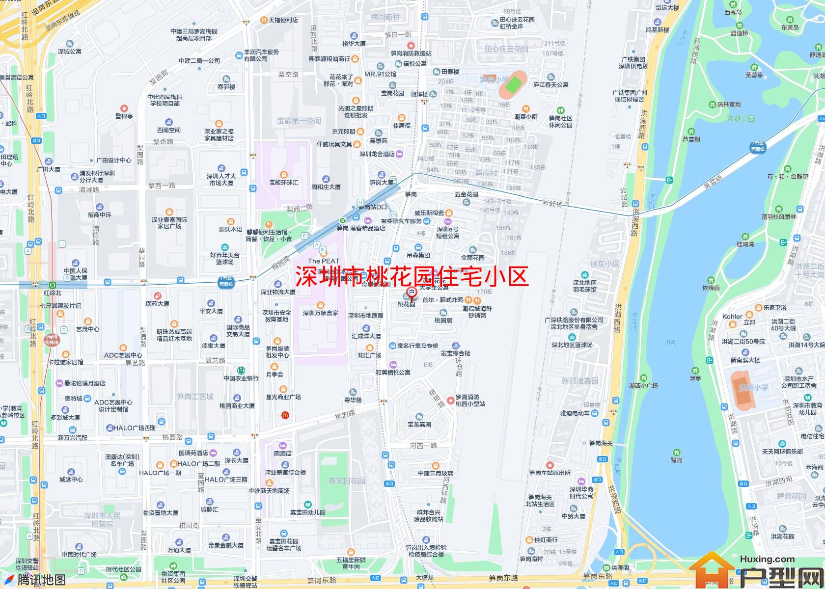桃花园住宅小区小区 - 户型网