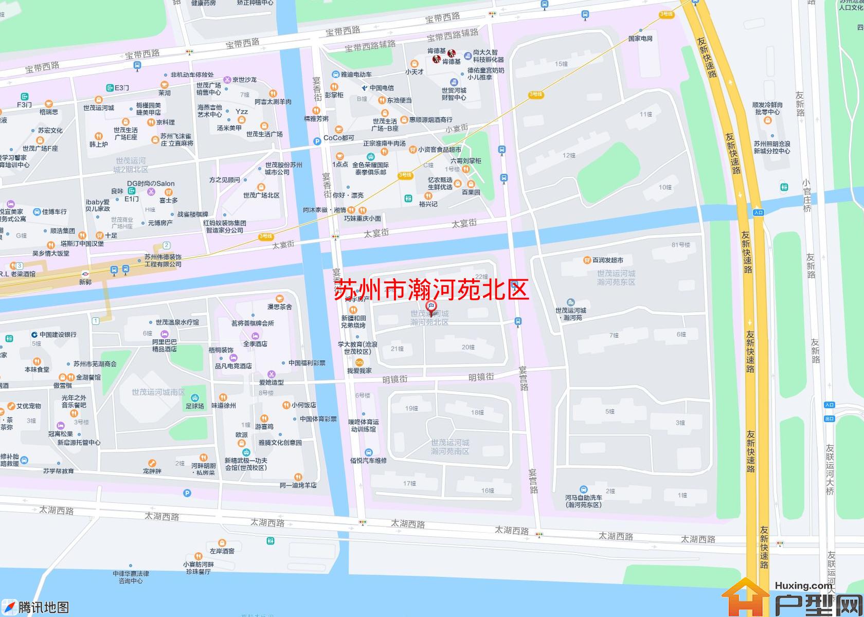 瀚河苑北区小区 - 户型网