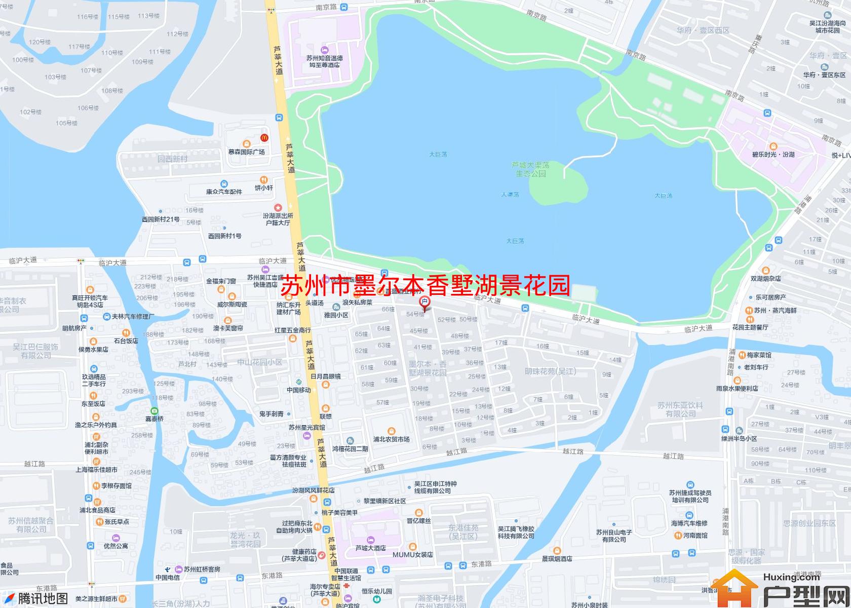 墨尔本香墅湖景花园小区 - 户型网