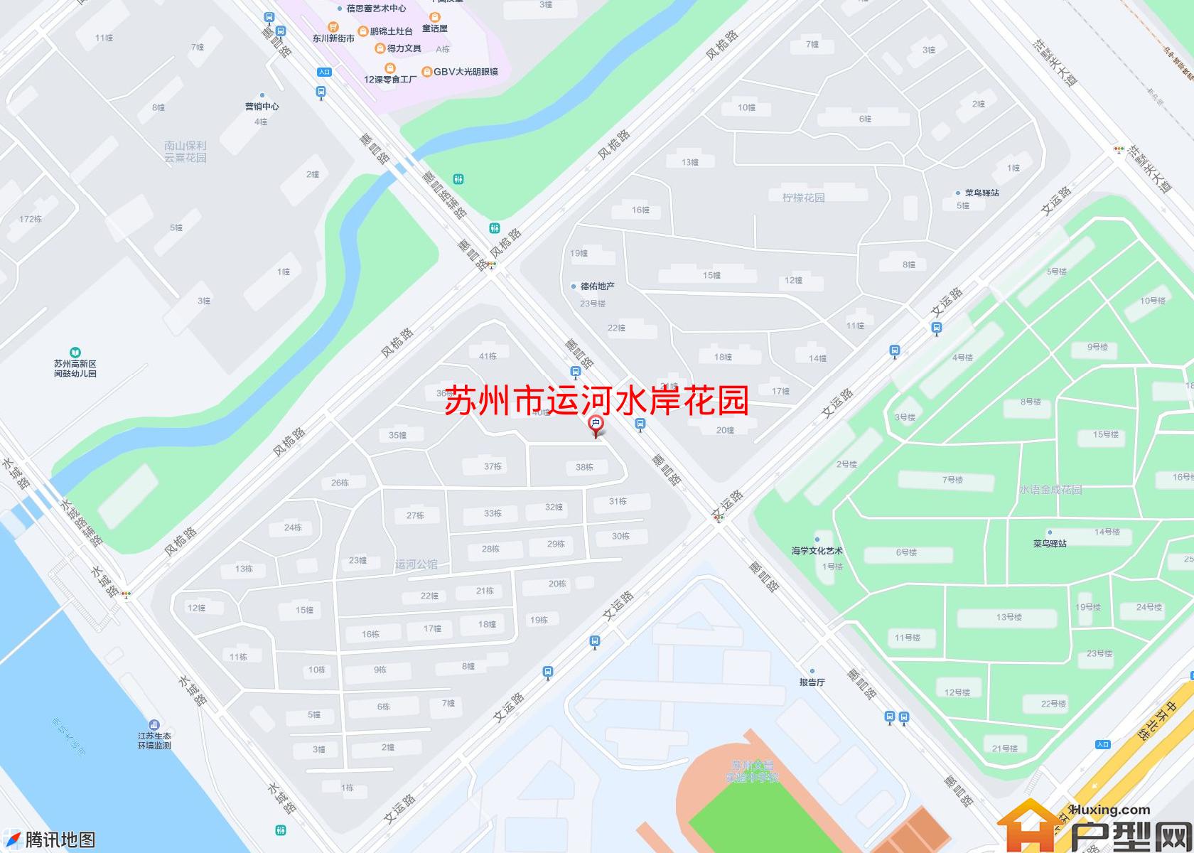 运河水岸花园小区 - 户型网