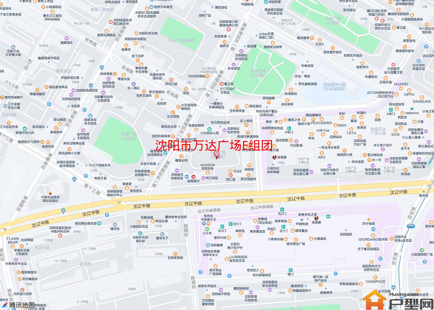 万达广场E组团小区 - 户型网