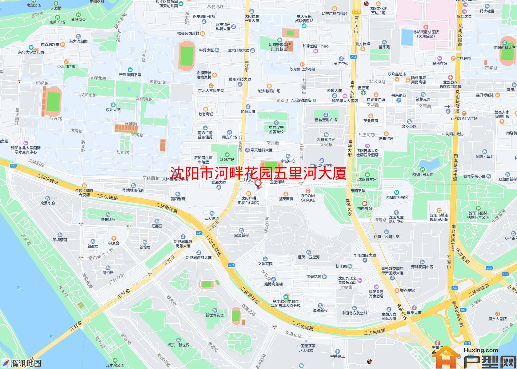 河畔花园五里河大厦小区 - 户型网