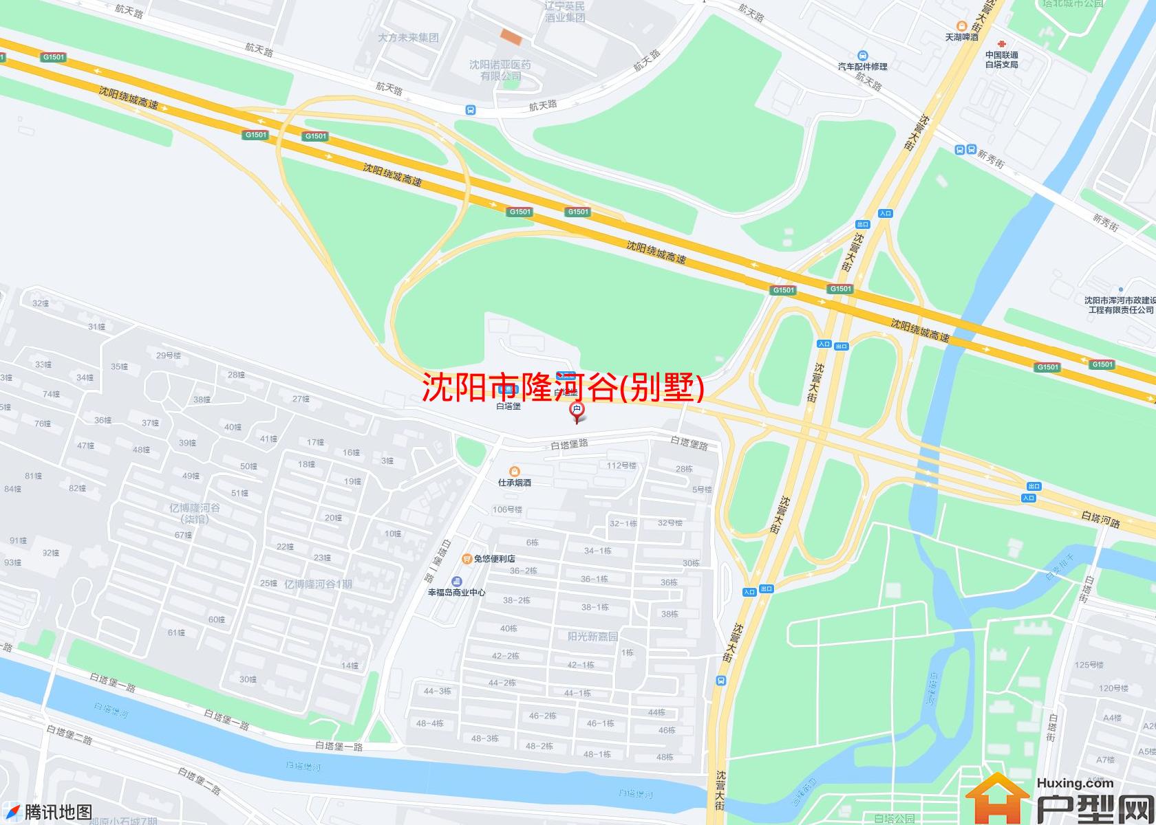 隆河谷(别墅)小区 - 户型网