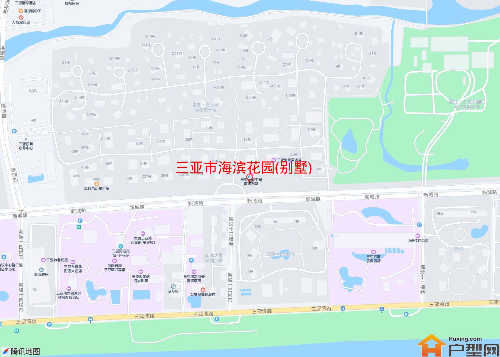 海滨花园(别墅)小区 - 户型网