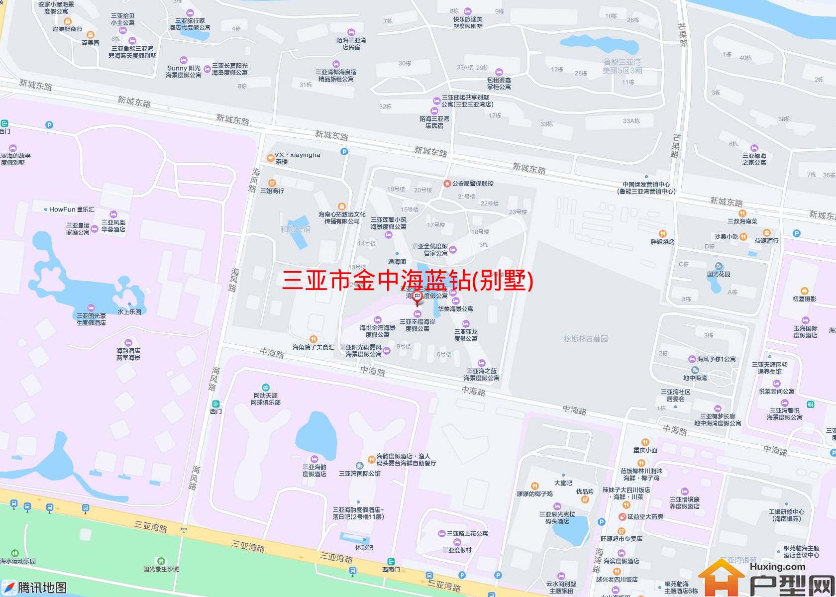 金中海蓝钻(别墅)小区 - 户型网