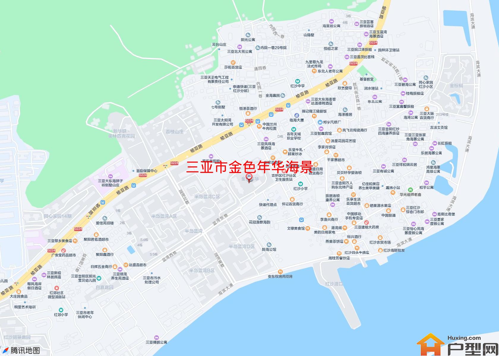 金色年华海景小区 - 户型网