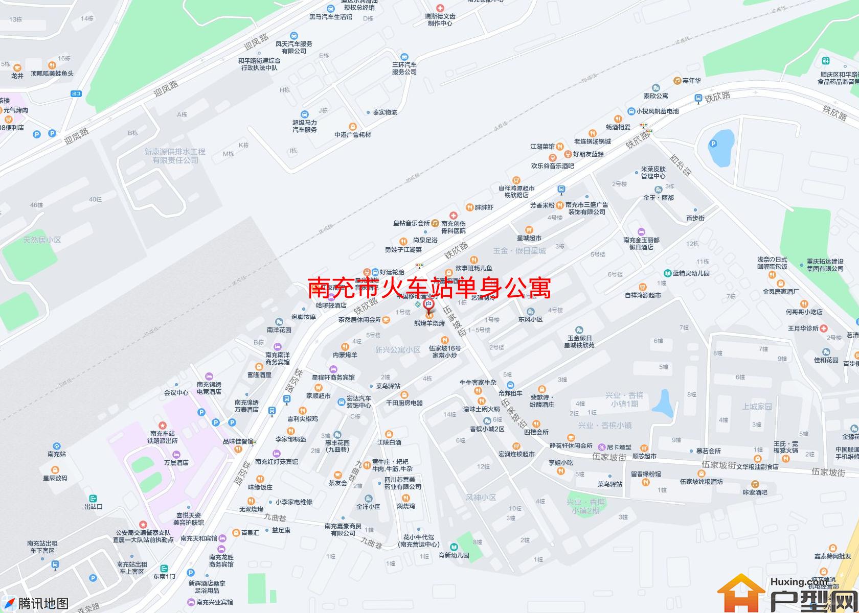 火车站单身公寓小区 - 户型网