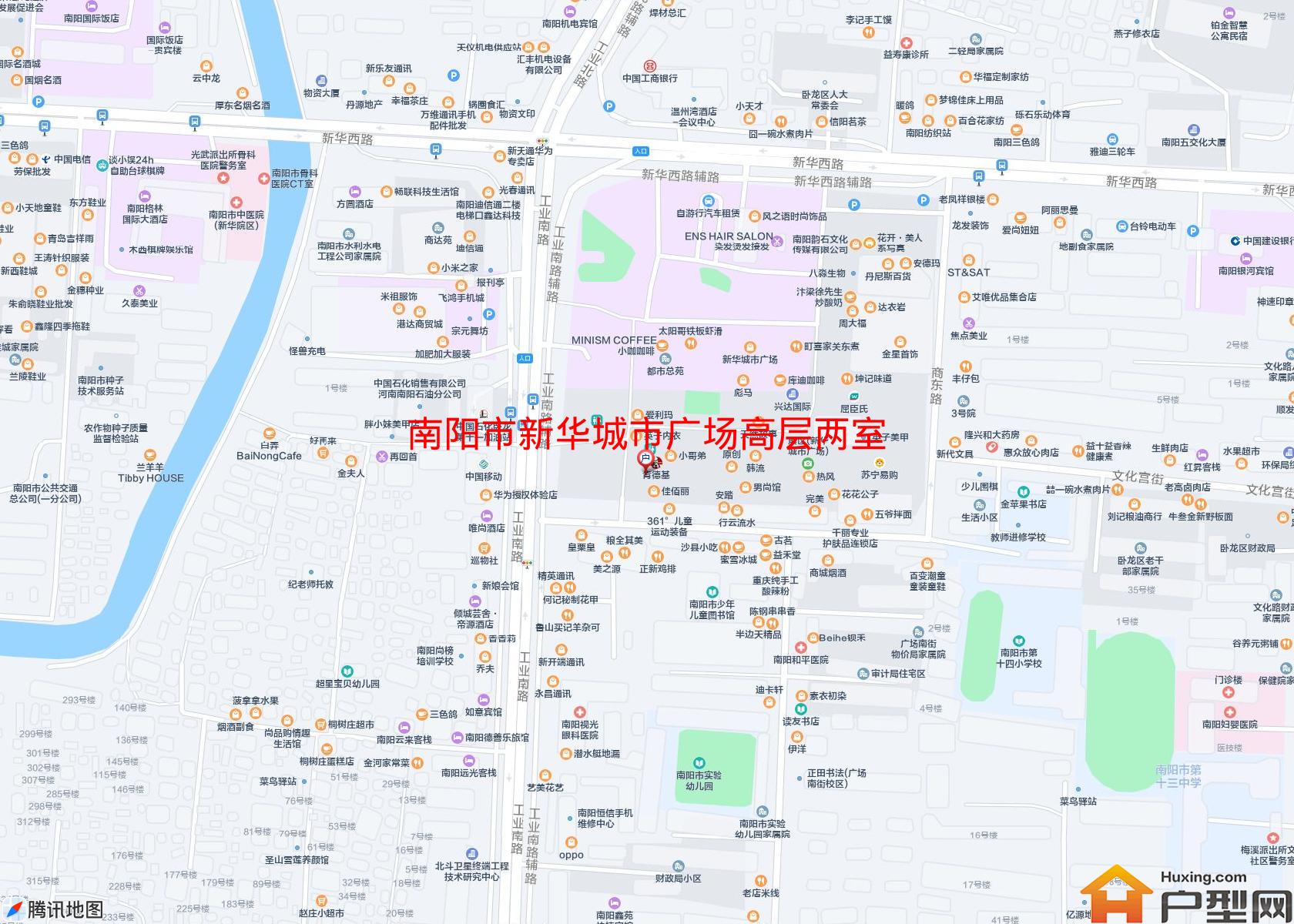 新华城市广场高层两室小区 - 户型网