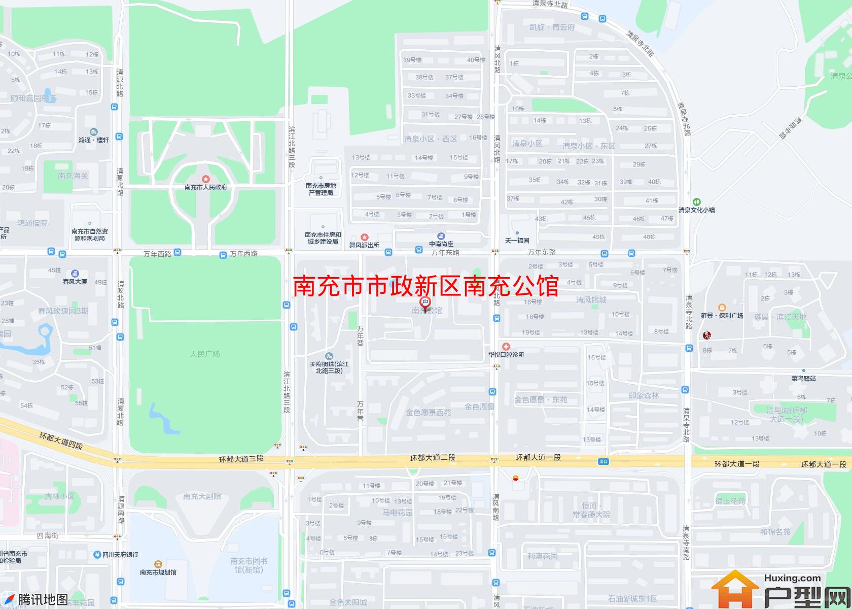市政新区南充公馆小区 - 户型网