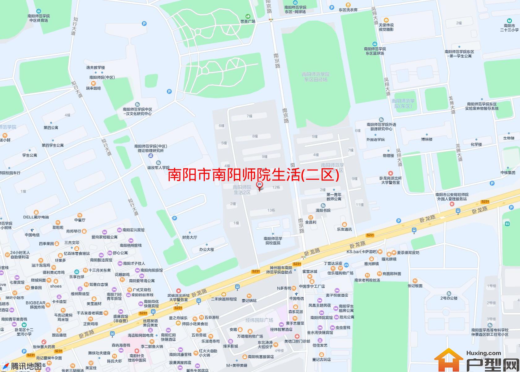 南阳师院生活(二区)小区 - 户型网
