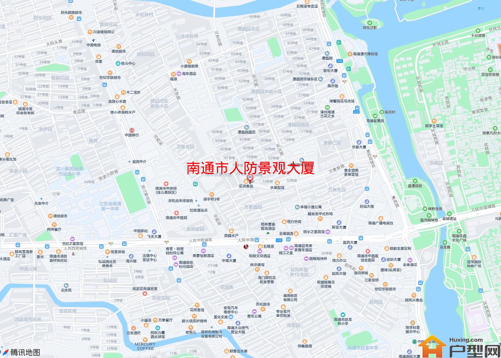 人防景观大厦小区 - 户型网