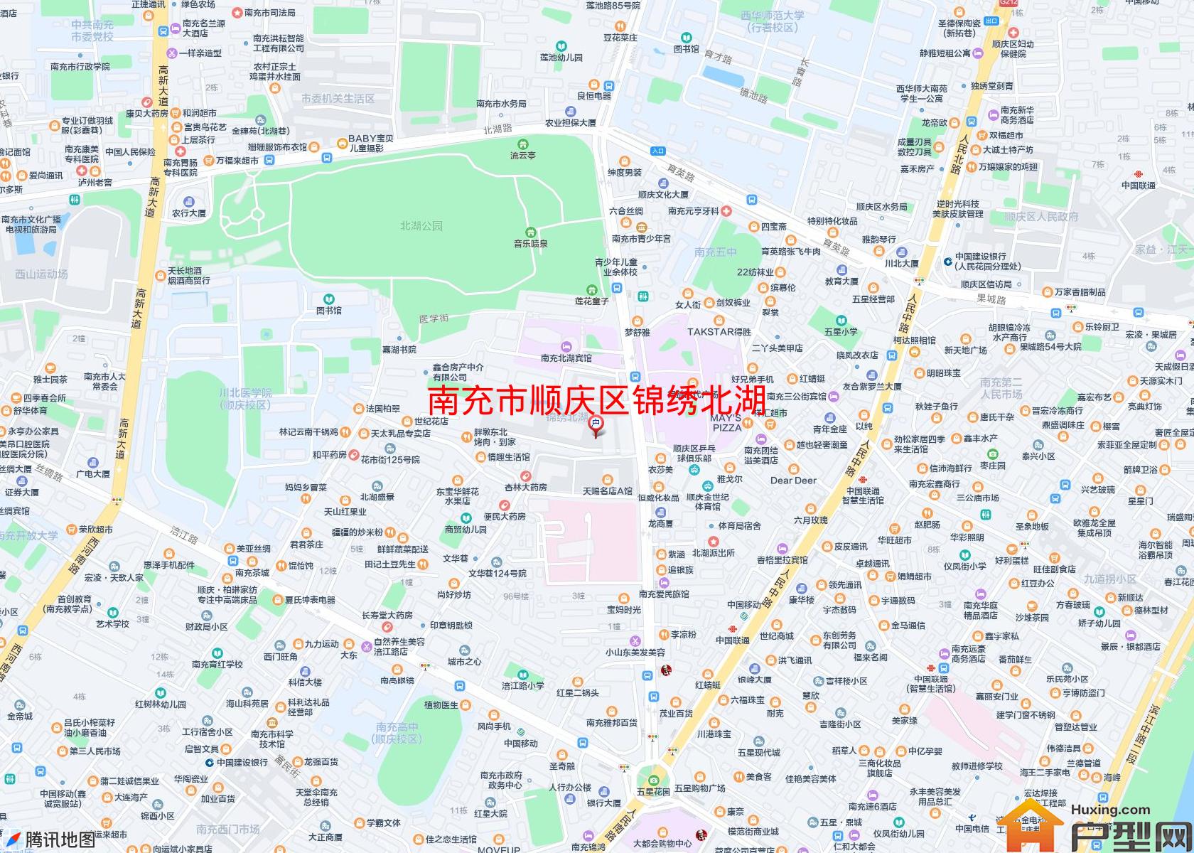 顺庆区锦绣北湖小区 - 户型网