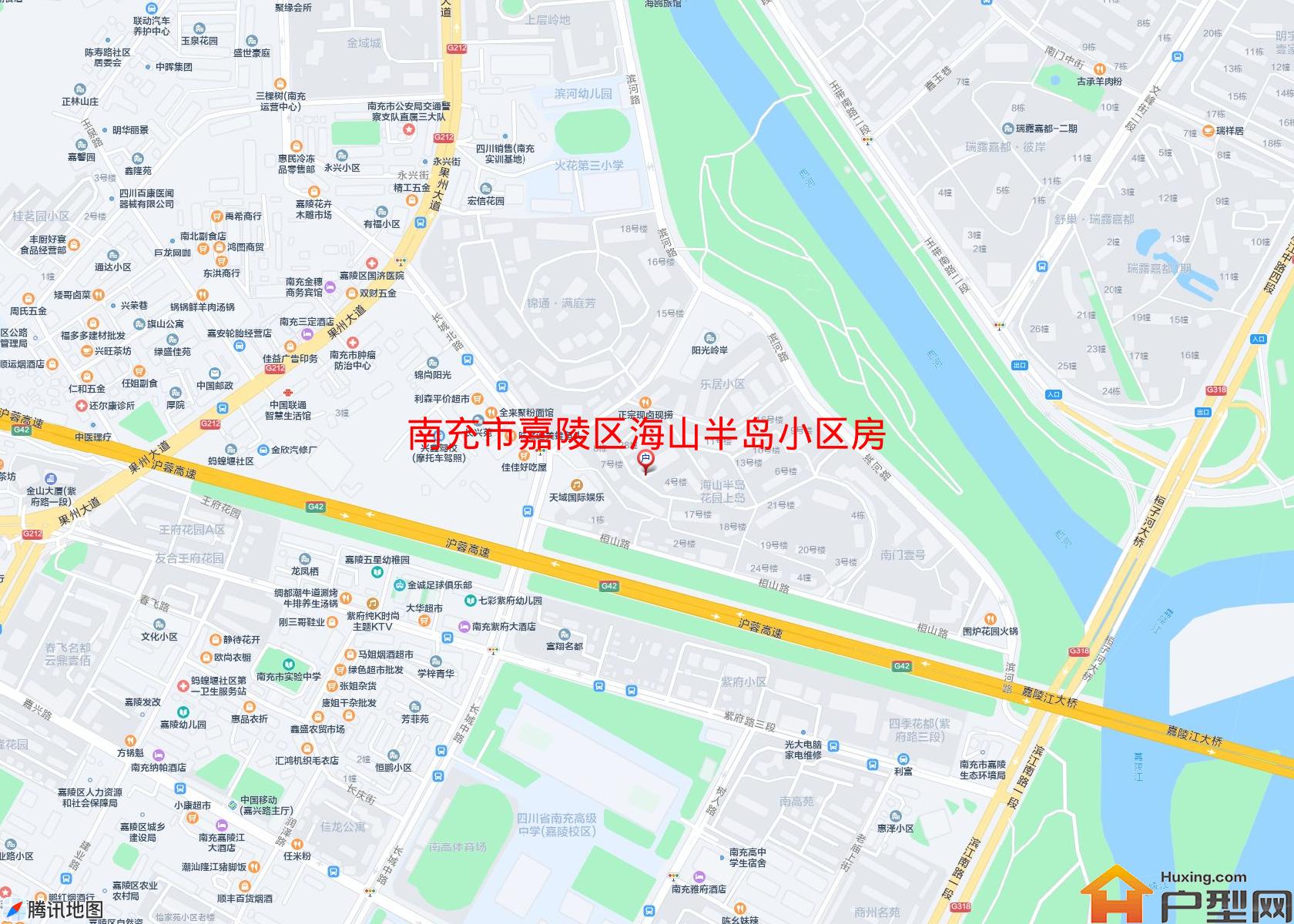 嘉陵区海山半岛小区房小区 - 户型网