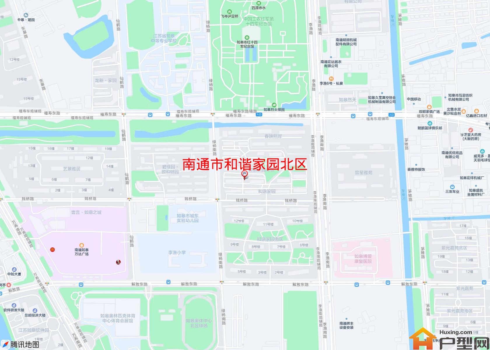 和谐家园北区小区 - 户型网