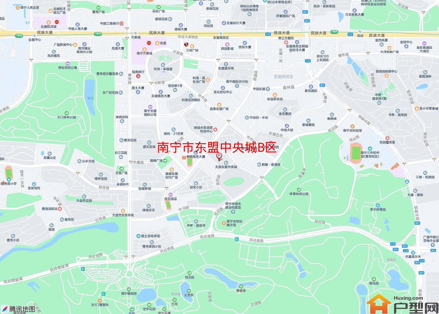 东盟中央城B区小区 - 户型网