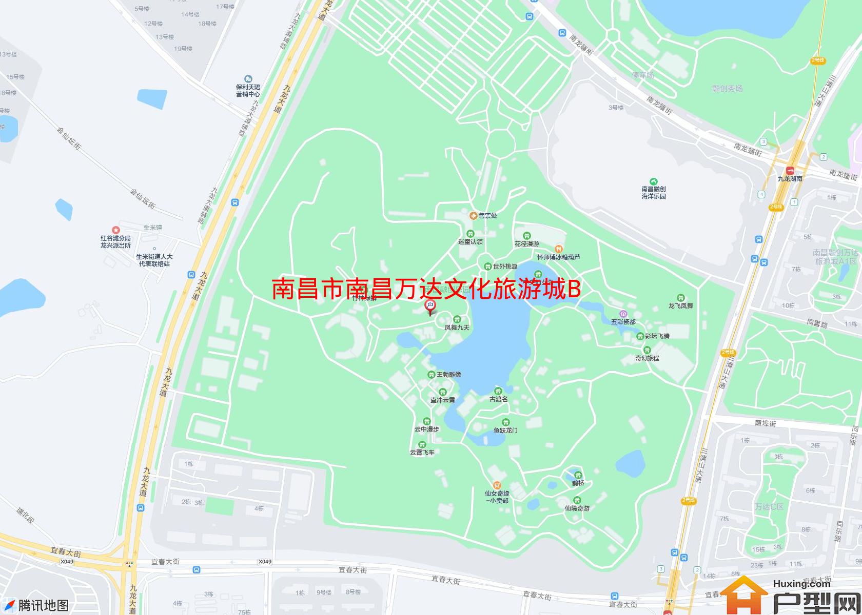 南昌万达文化旅游城B区小区 - 户型网