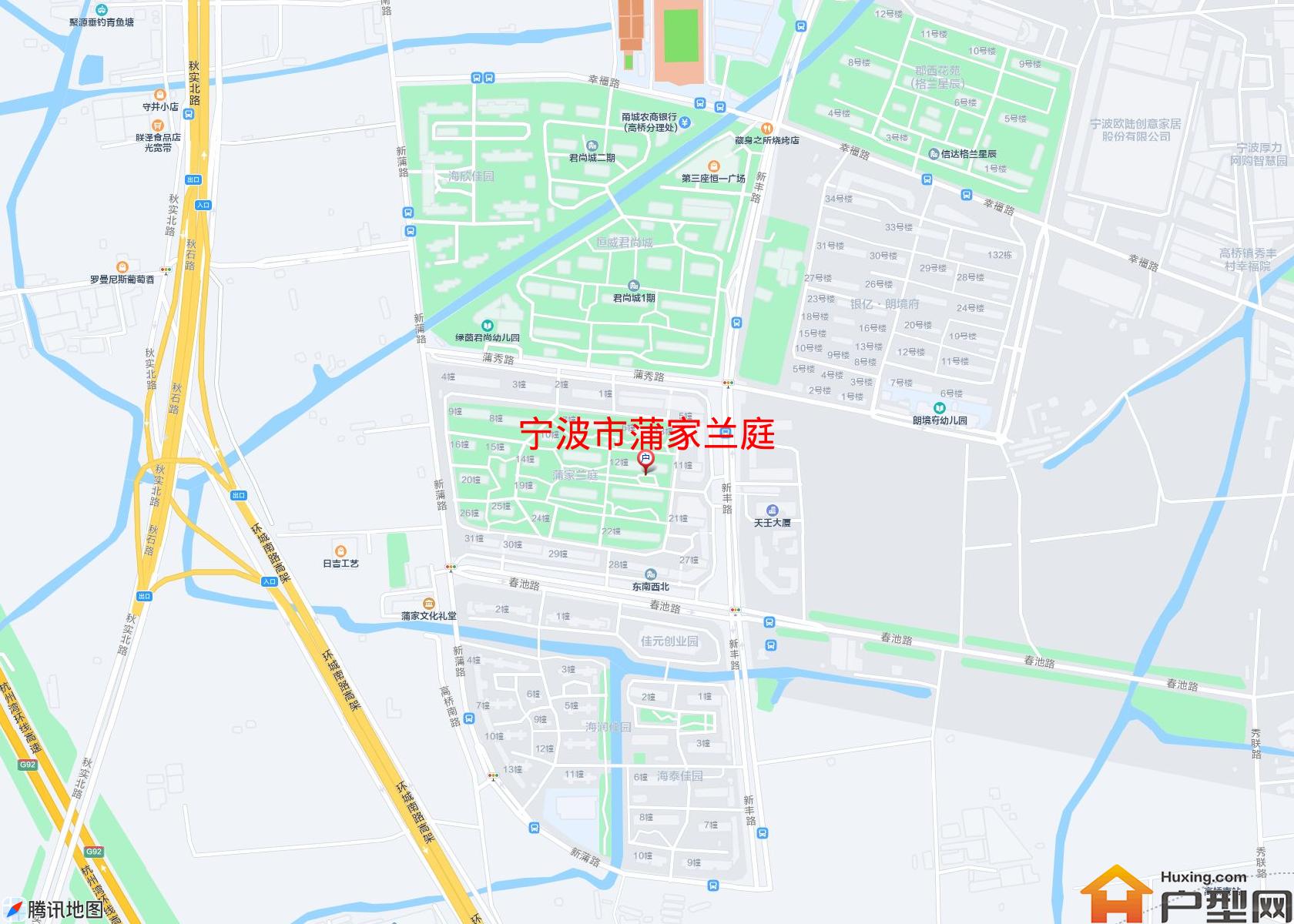 蒲家兰庭小区 - 户型网