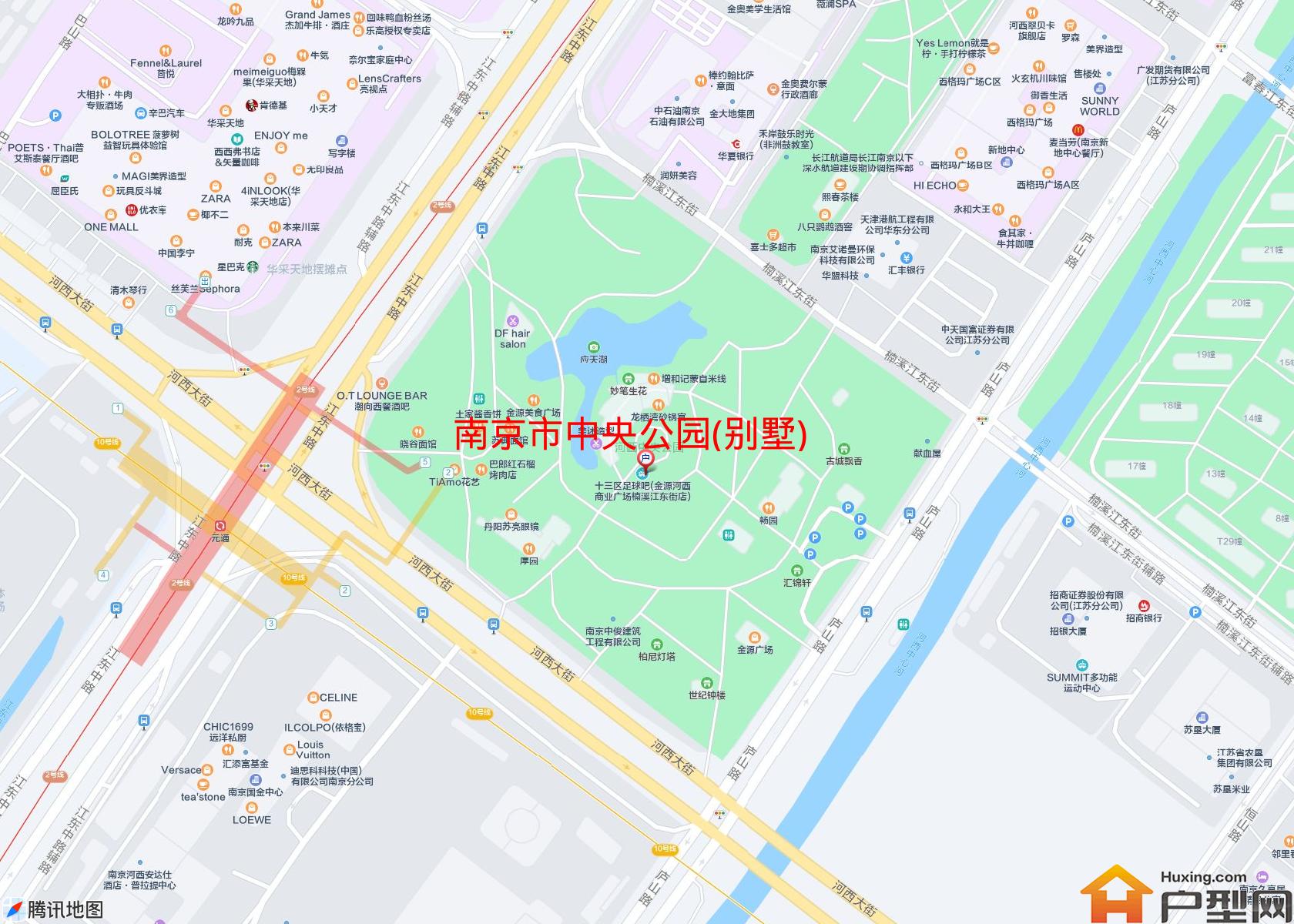 中央公园(别墅)小区 - 户型网