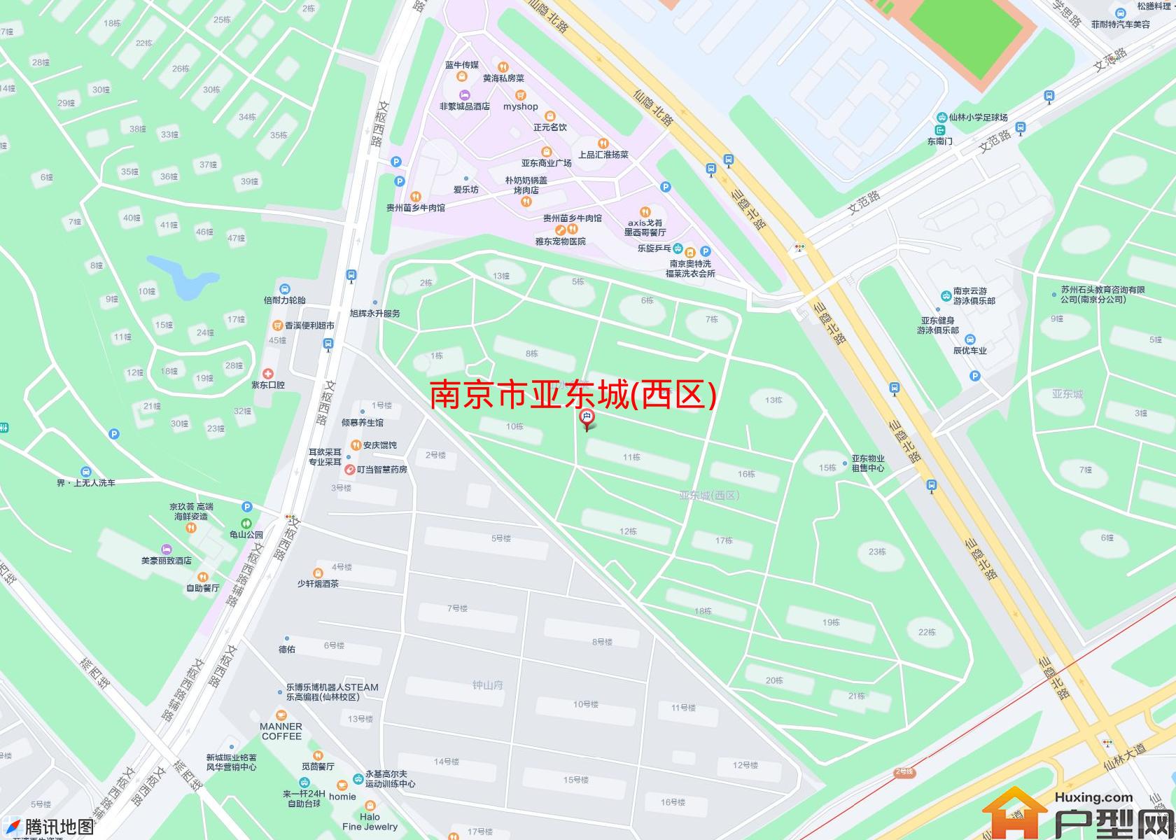 亚东城(西区)小区 - 户型网