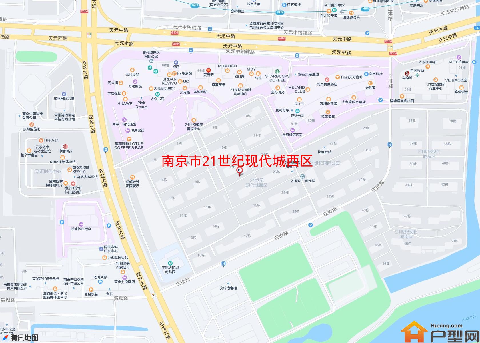 21世纪现代城西区小区 - 户型网