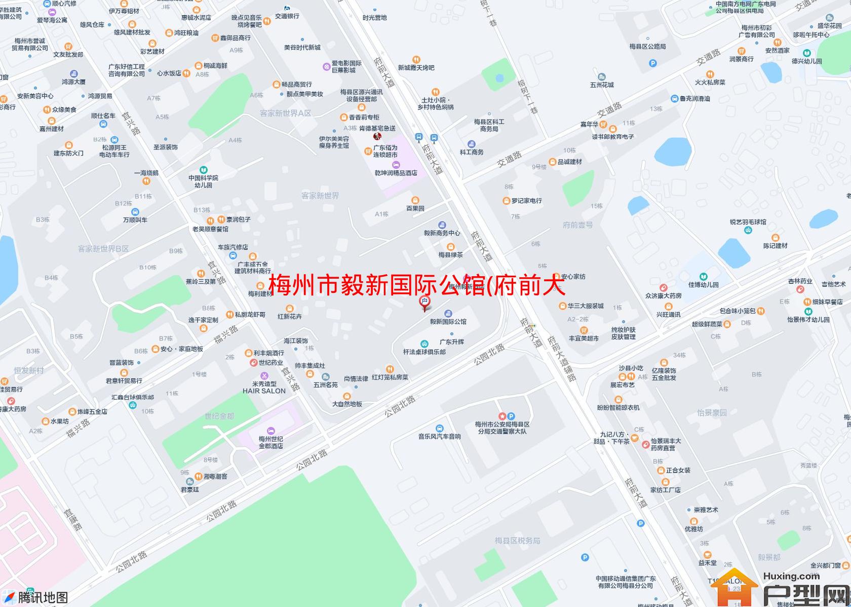 毅新国际公馆(府前大道)小区 - 户型网