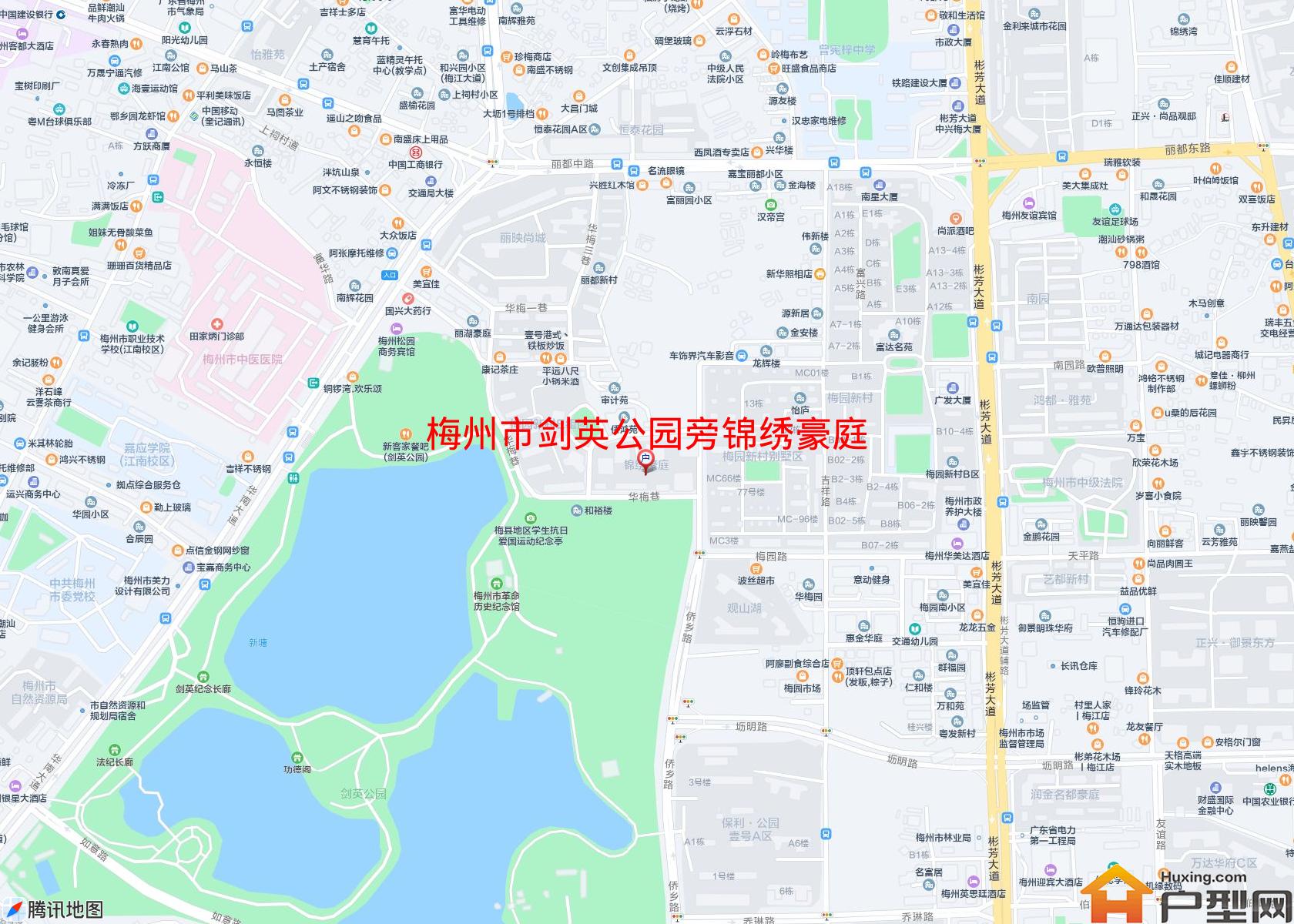 剑英公园旁锦绣豪庭小区 - 户型网