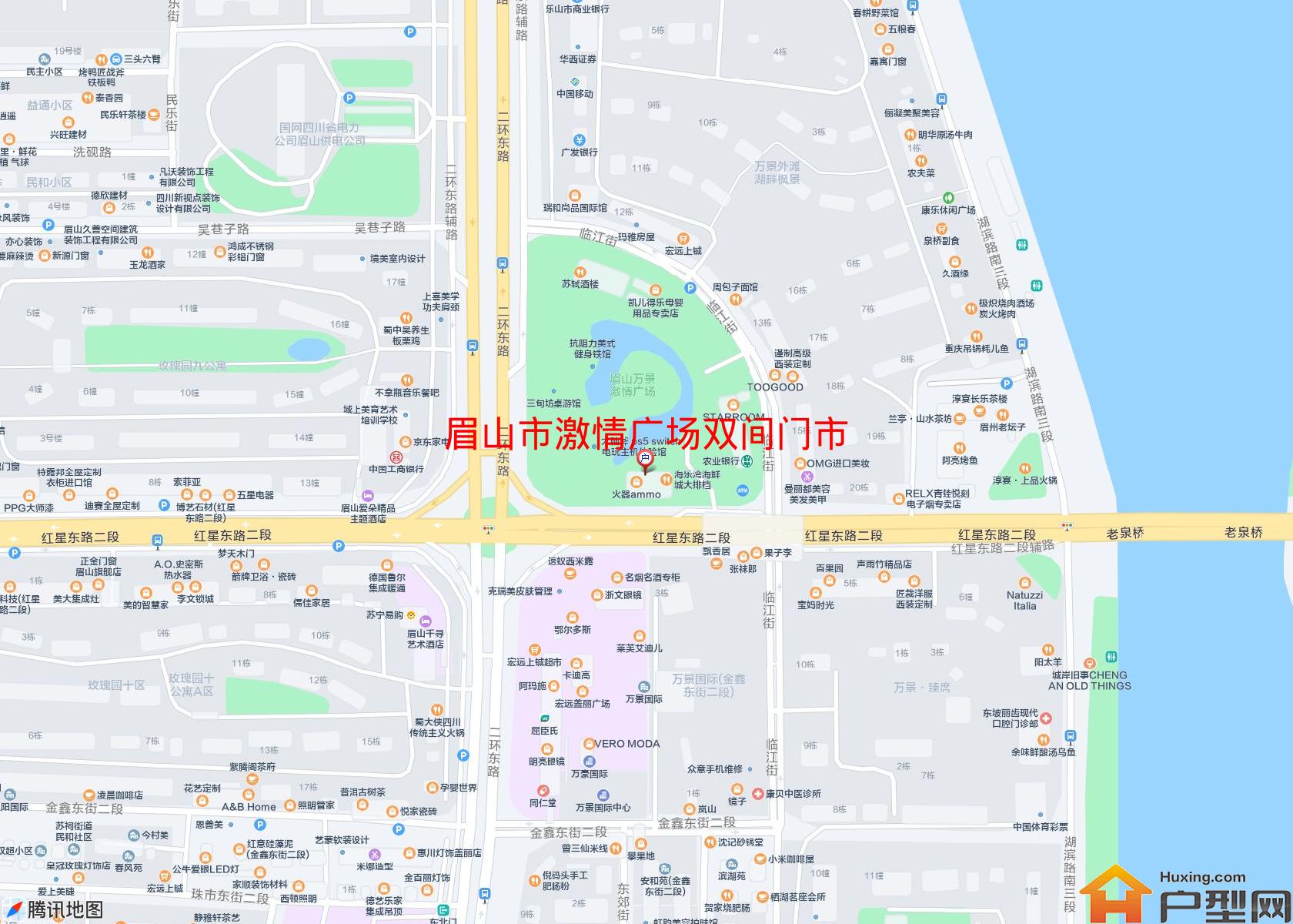 激情广场双间门市小区 - 户型网