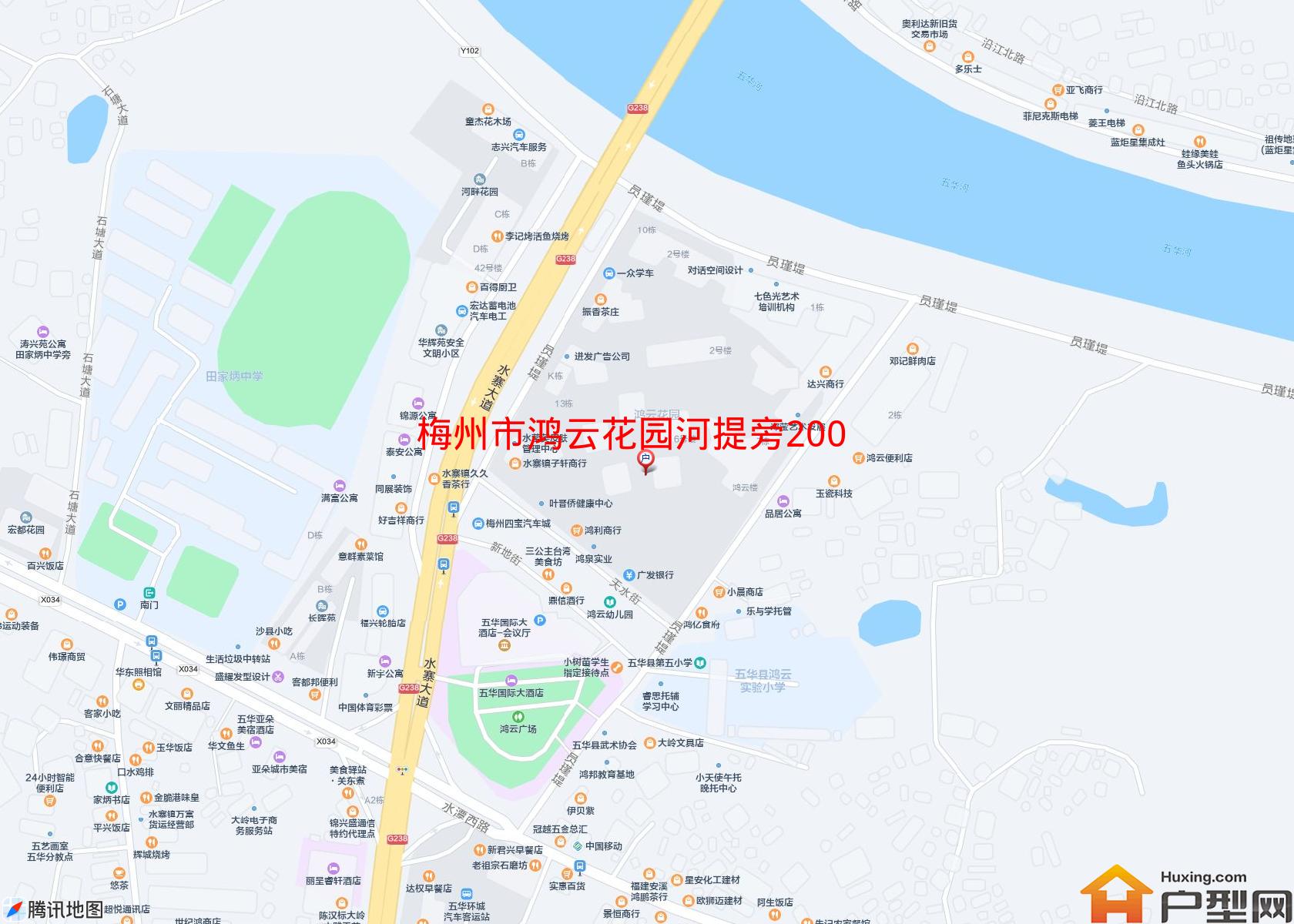 鸿云花园河提旁200米飞鹅山庄小区 - 户型网