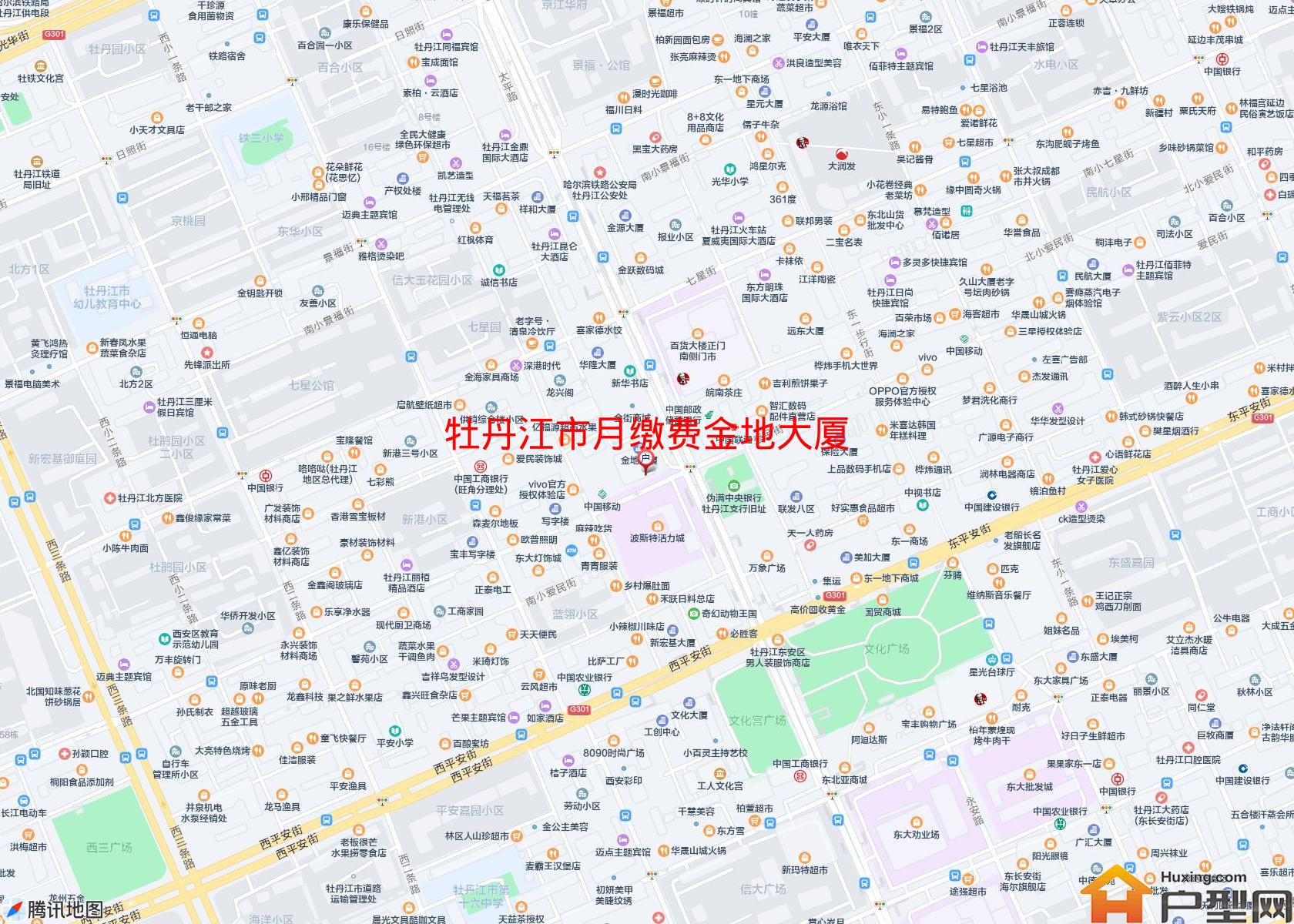 月缴费金地大厦小区 - 户型网