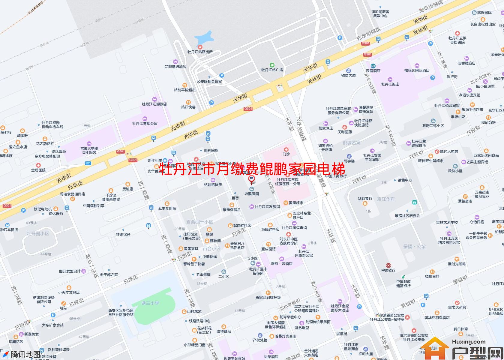 月缴费鲲鹏家园电梯小区 - 户型网