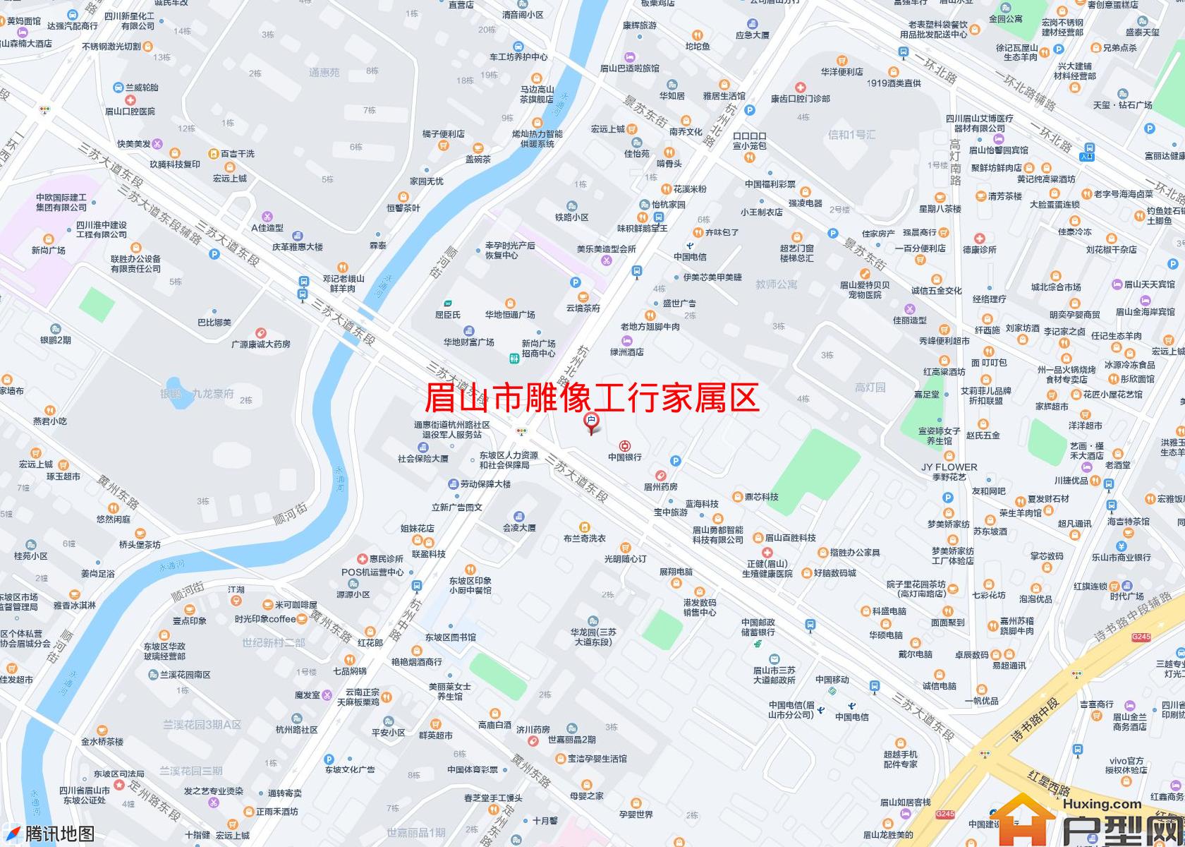 雕像工行家属区小区 - 户型网