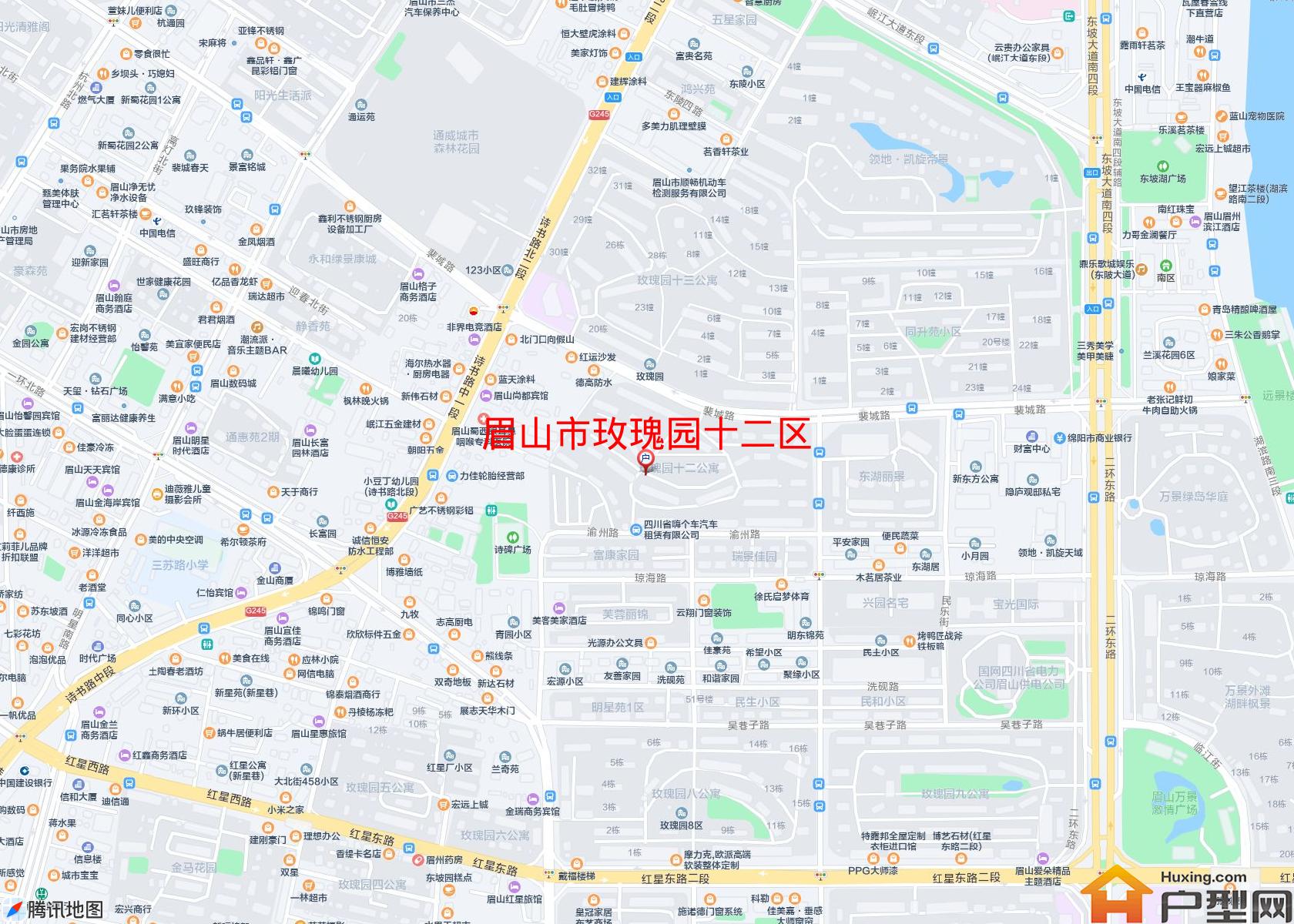 玫瑰园十二区小区 - 户型网