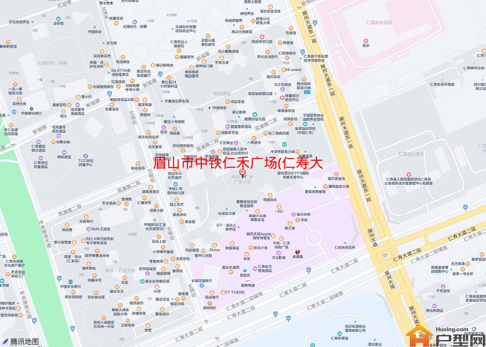 中铁仁禾广场(仁寿大道二段189号)小区 - 户型网